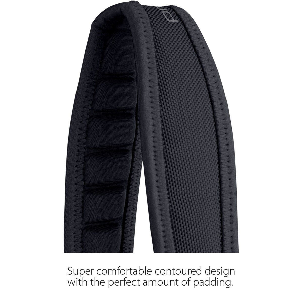 Saxophone Neck Strap - Less Stress Neoprene, Metal Snap, Size 22" Regular (Black)