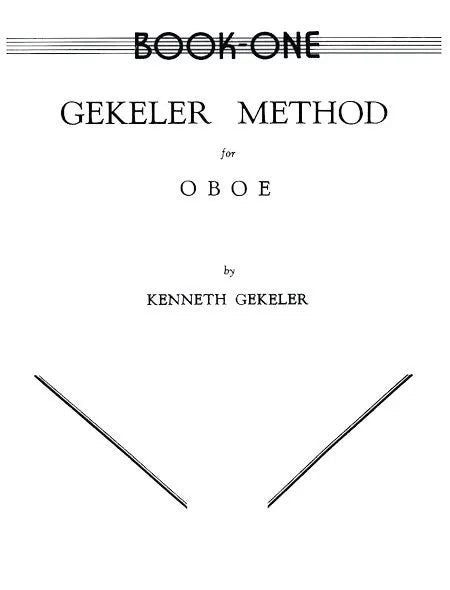 Gekeler: Oboe Method, Book 1-2