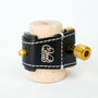 Ishimori Kodama II Eb Clarinet Ligature - Black Leather