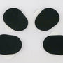 Duo Mouthpiece Cushions; 4 Pack. Black .4mm