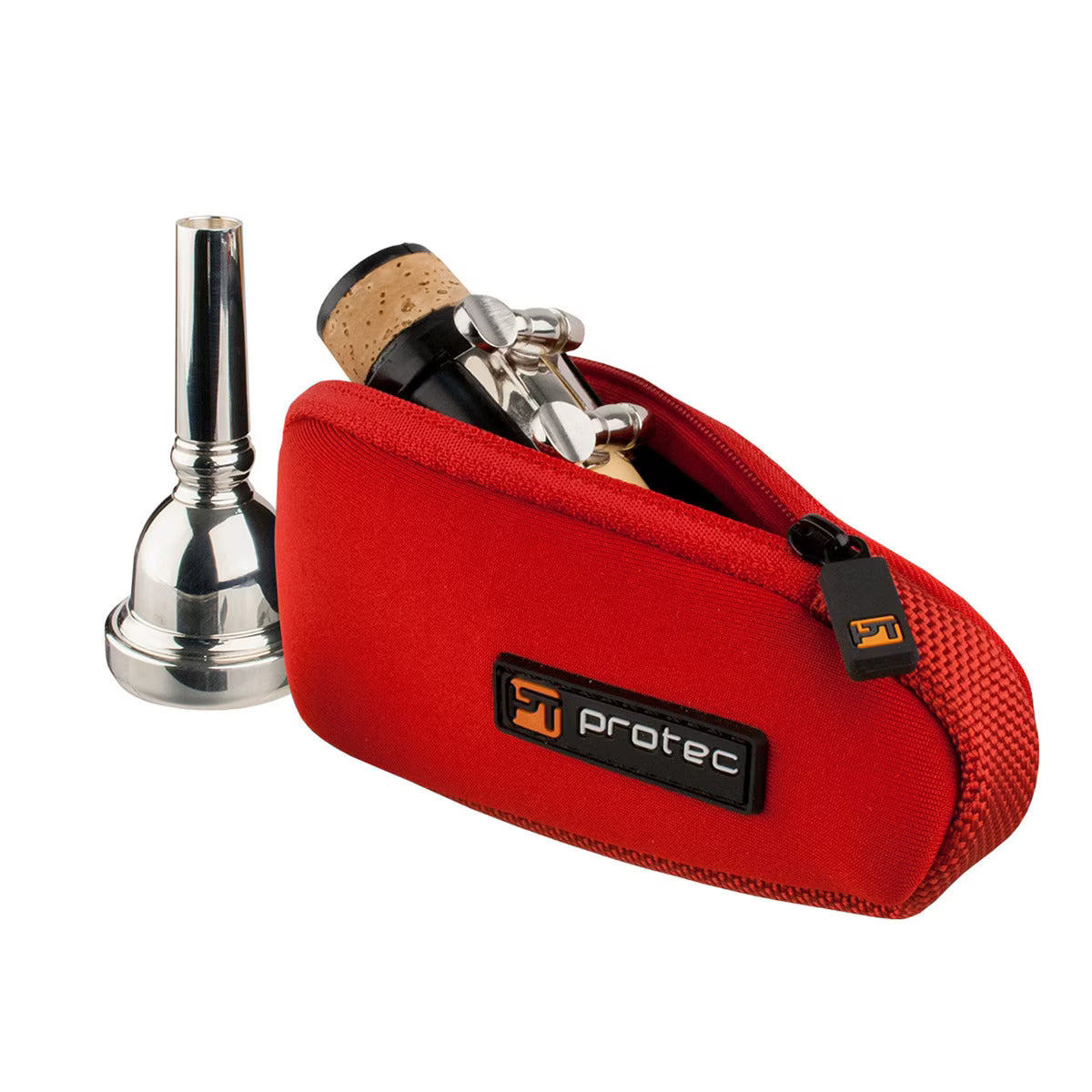 Protec Trombone / Alto Saxophone / Clarinet Mouthpiece Pouch - Neoprene, Single (Black, Red or Blue)