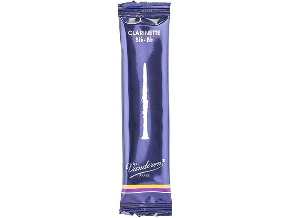 SINGLE Vandoren Traditional Bb Clarinet Reed. (Strengths 2.5, 3 and 3.5 only)