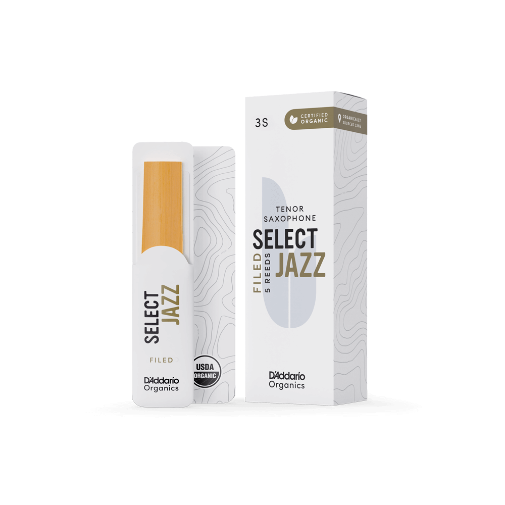 D'Addario Organic Select Jazz Tenor Saxophone Reeds