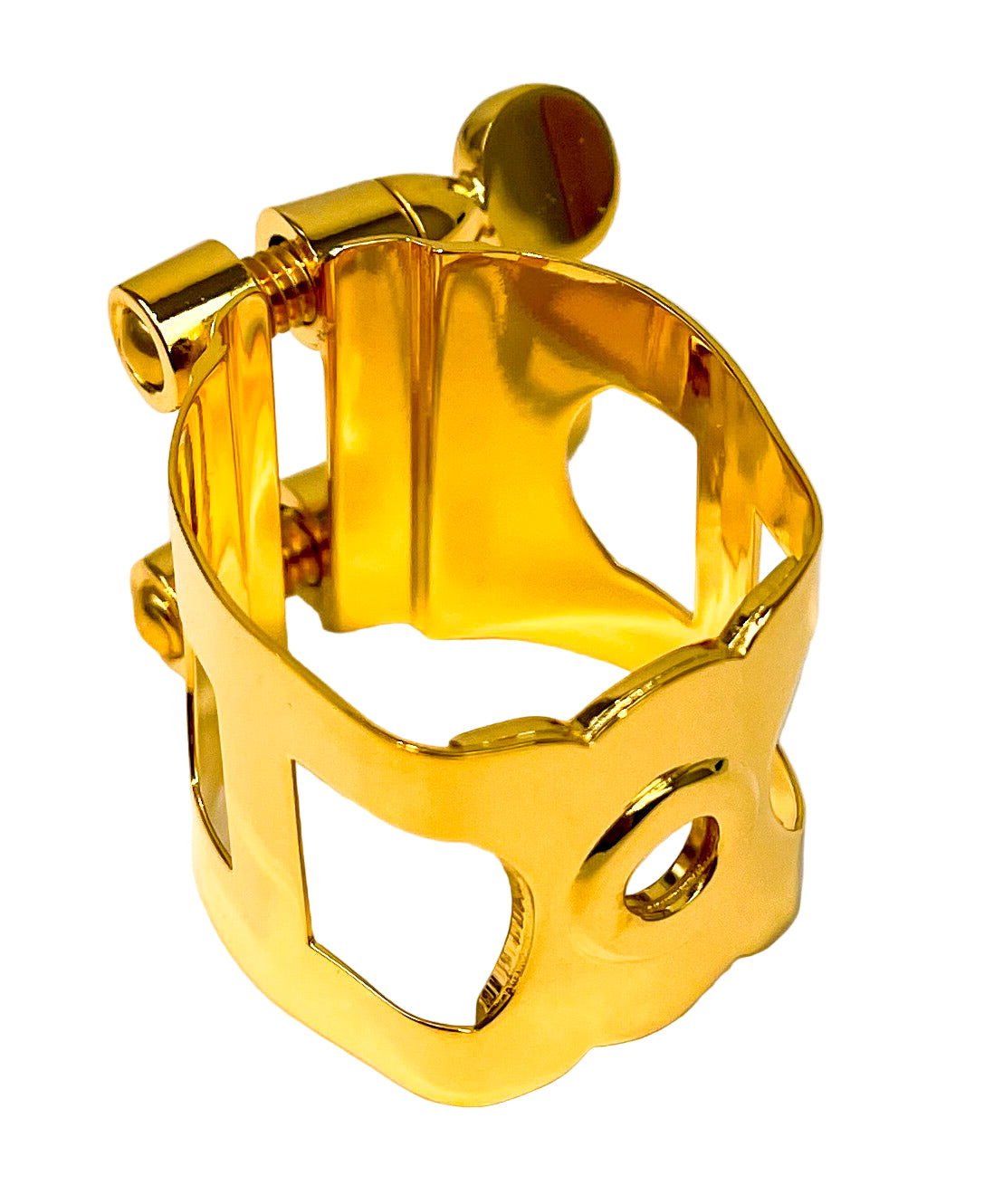 Ishimori Tenor Saxophone Ligature for Otto Link Metal Mouthpiece (Large), Gold Plate