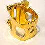 Ishimori Gold Tenor Saxophone Ligature for Otto Link Metal Mouthpiece (Medium)