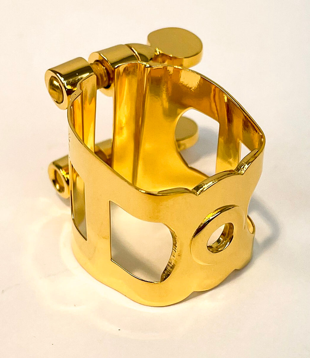 Ishimori Gold Tenor Saxophone Ligature for Otto Link Metal Mouthpiece (Medium)