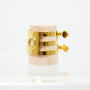 Ishimori Metal Bass Clarinet Ligature - Gold Plate