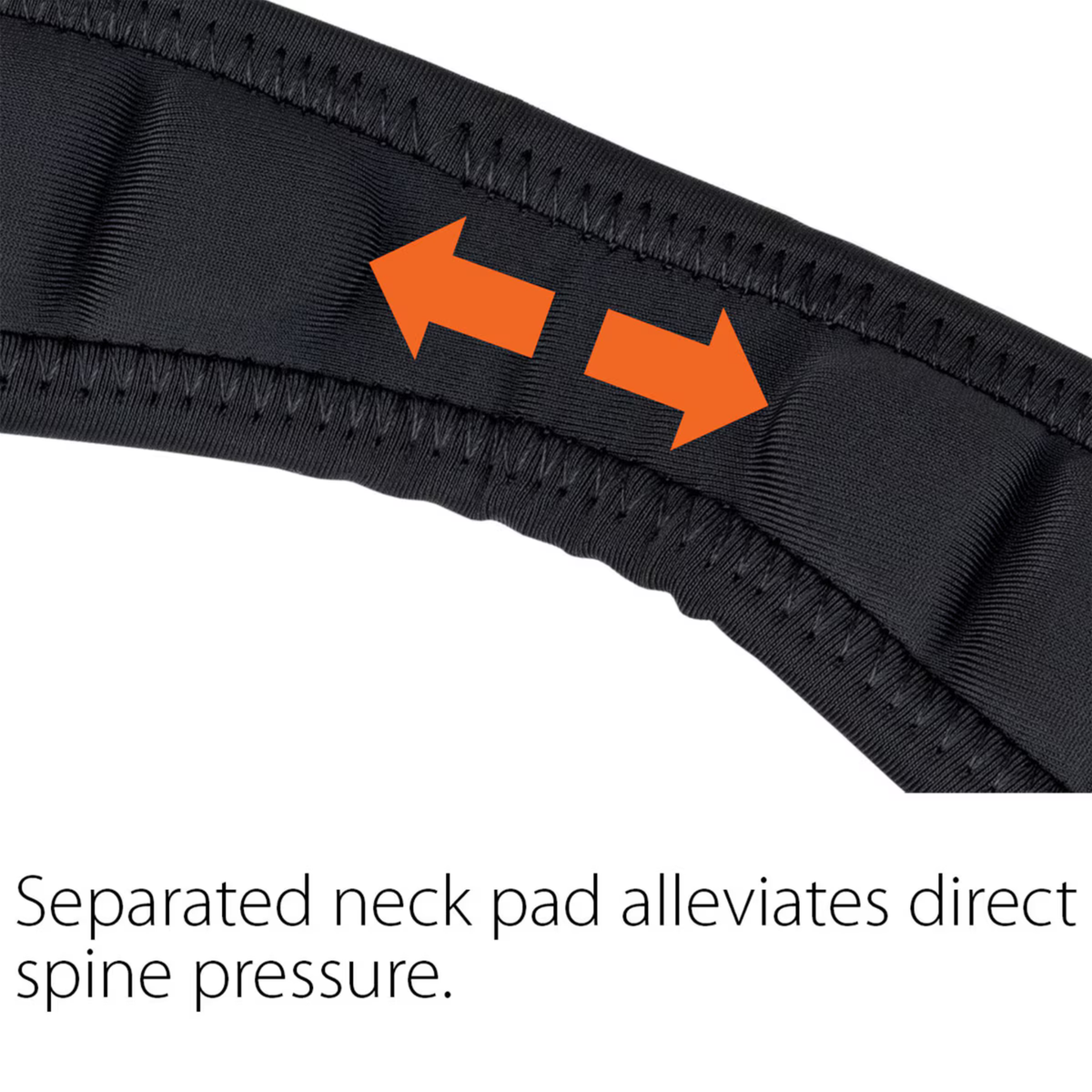 Saxophone Neck Strap - Less Stress Neoprene, Metal Snap, Size 22" Regular (Black)