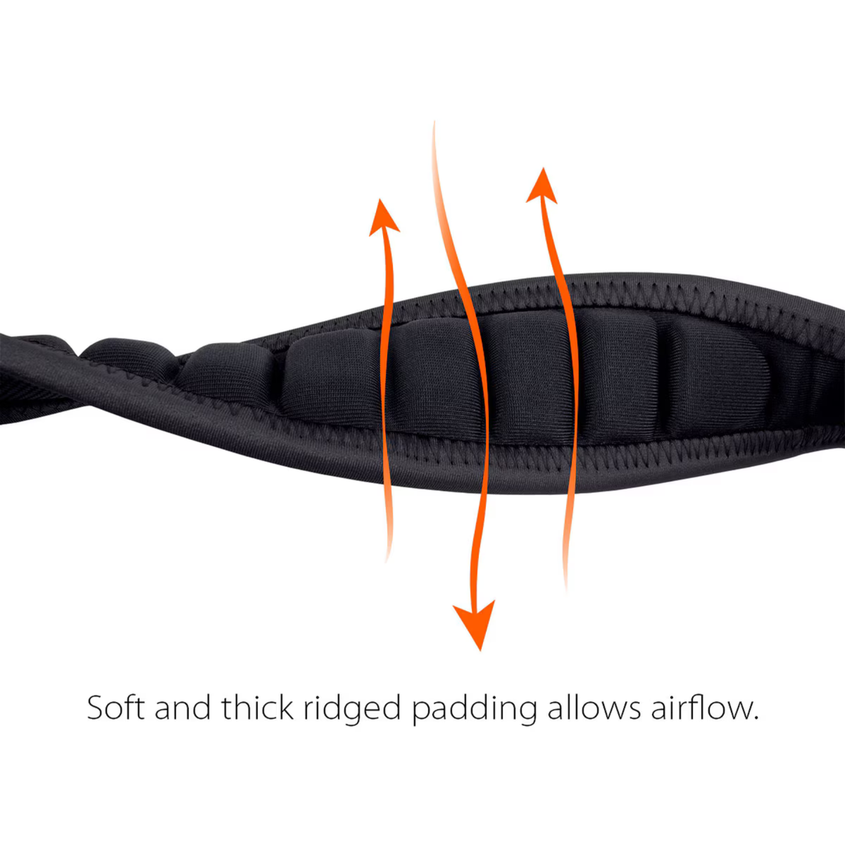 Saxophone Neck Strap - Less Stress Neoprene, Metal Snap, Size 22" Regular (Black)