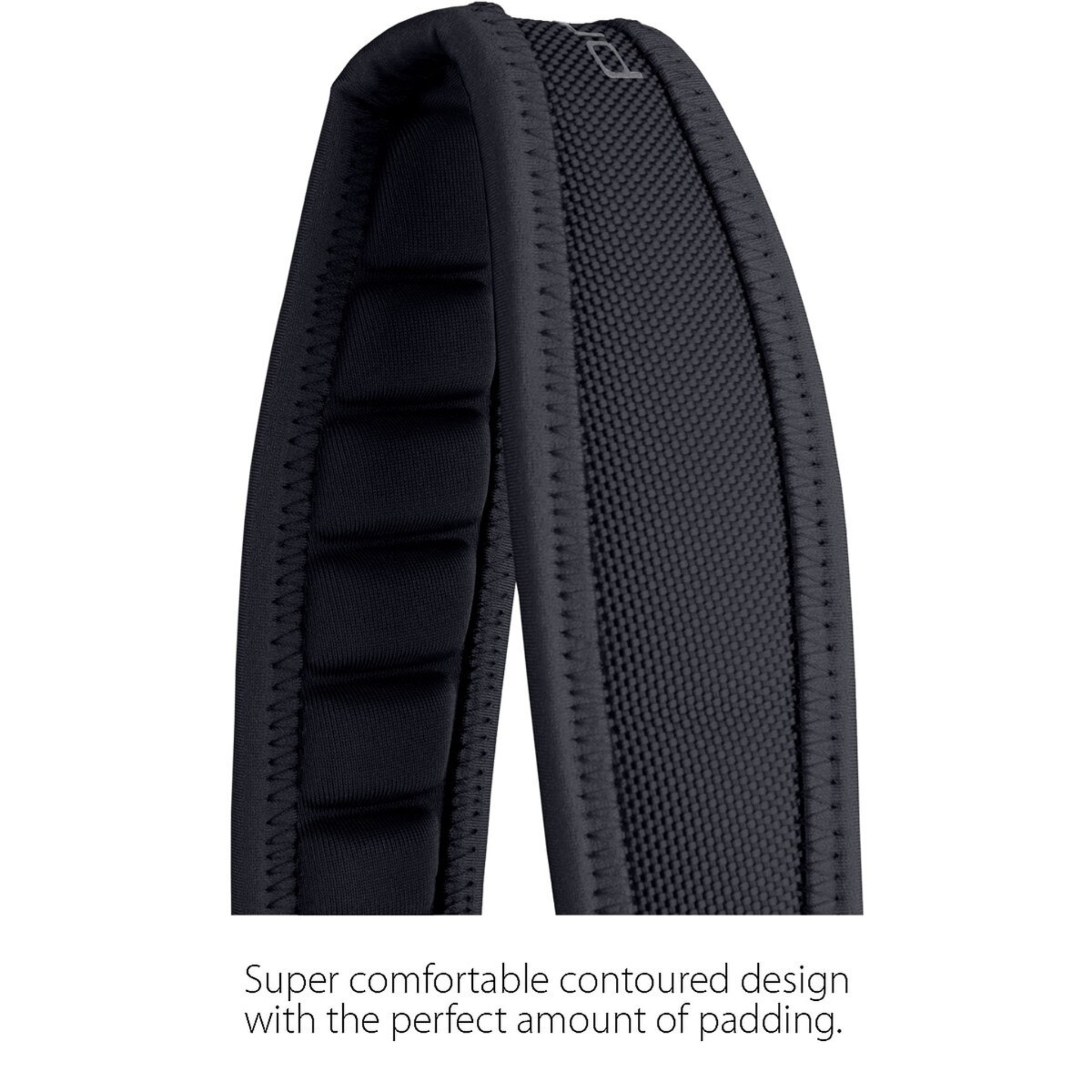 Saxophone Neck Strap - Less Stress Neoprene, Metal Snap, Size 22" Regular (Black)