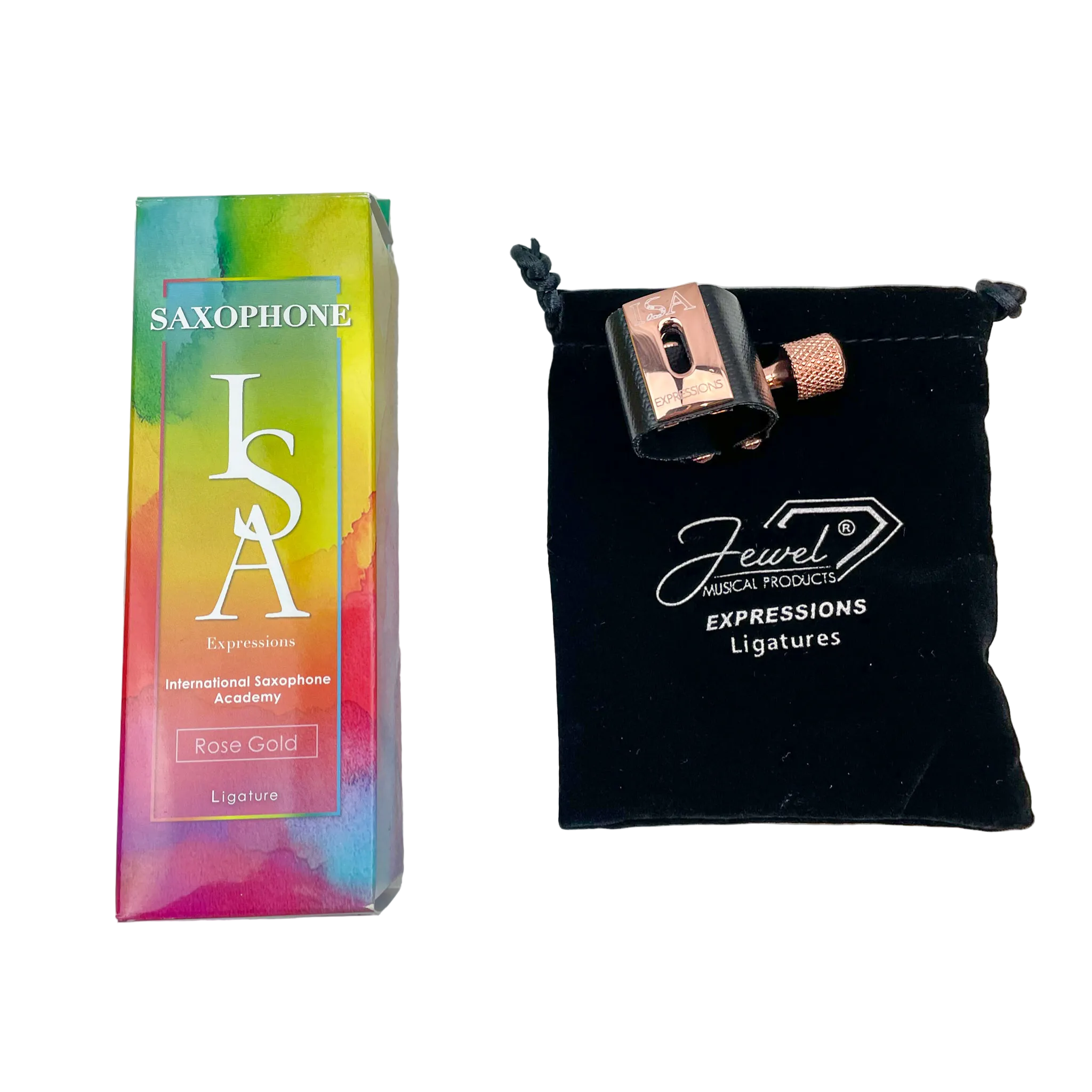 Jewel ISA Expressions Saxophone Ligatures (Rose Gold) for Alto or Tenor