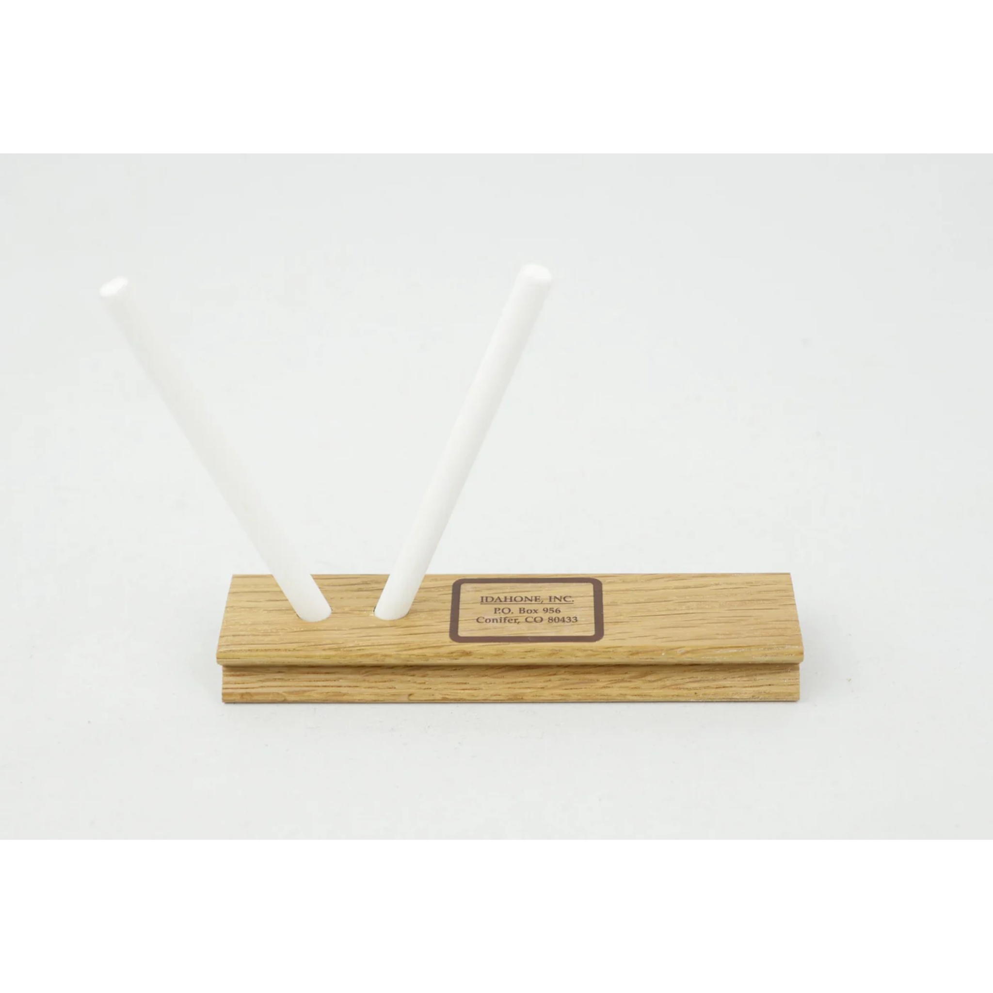 Idahone 5-inch Ceramic Sticks, Fine, oak base