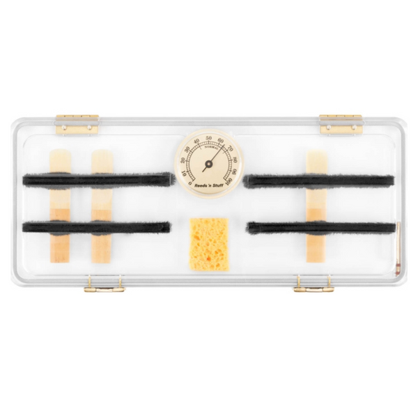 Reeds 'n Stuff Hygrometer Reed case for 12 clarinet reeds