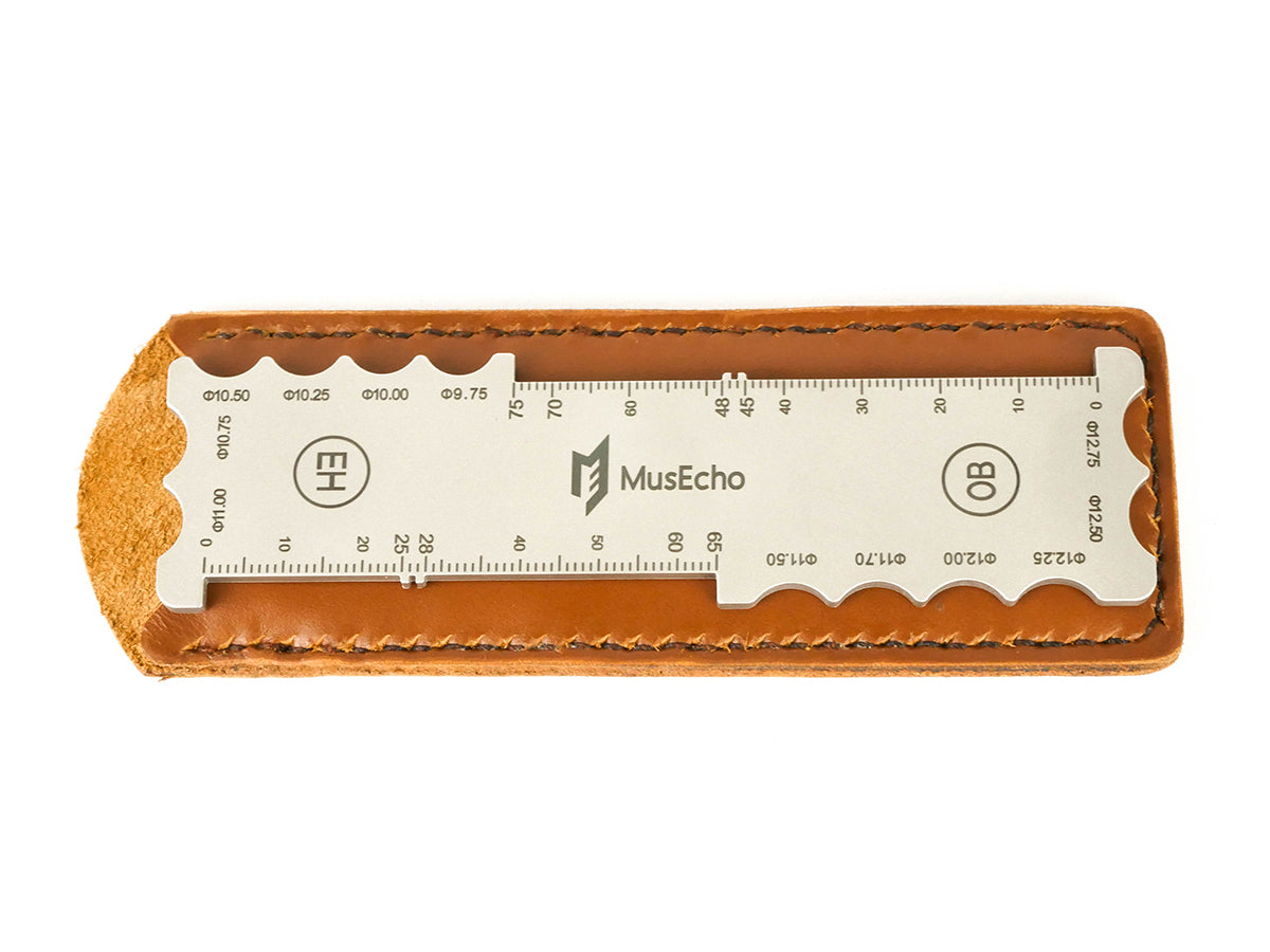MusEcho Radius Gauge and Metric Ruler