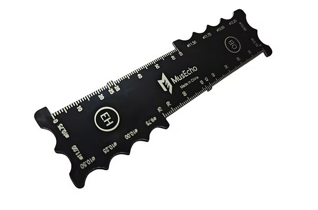 MusEcho Radius Gauge and Metric Ruler