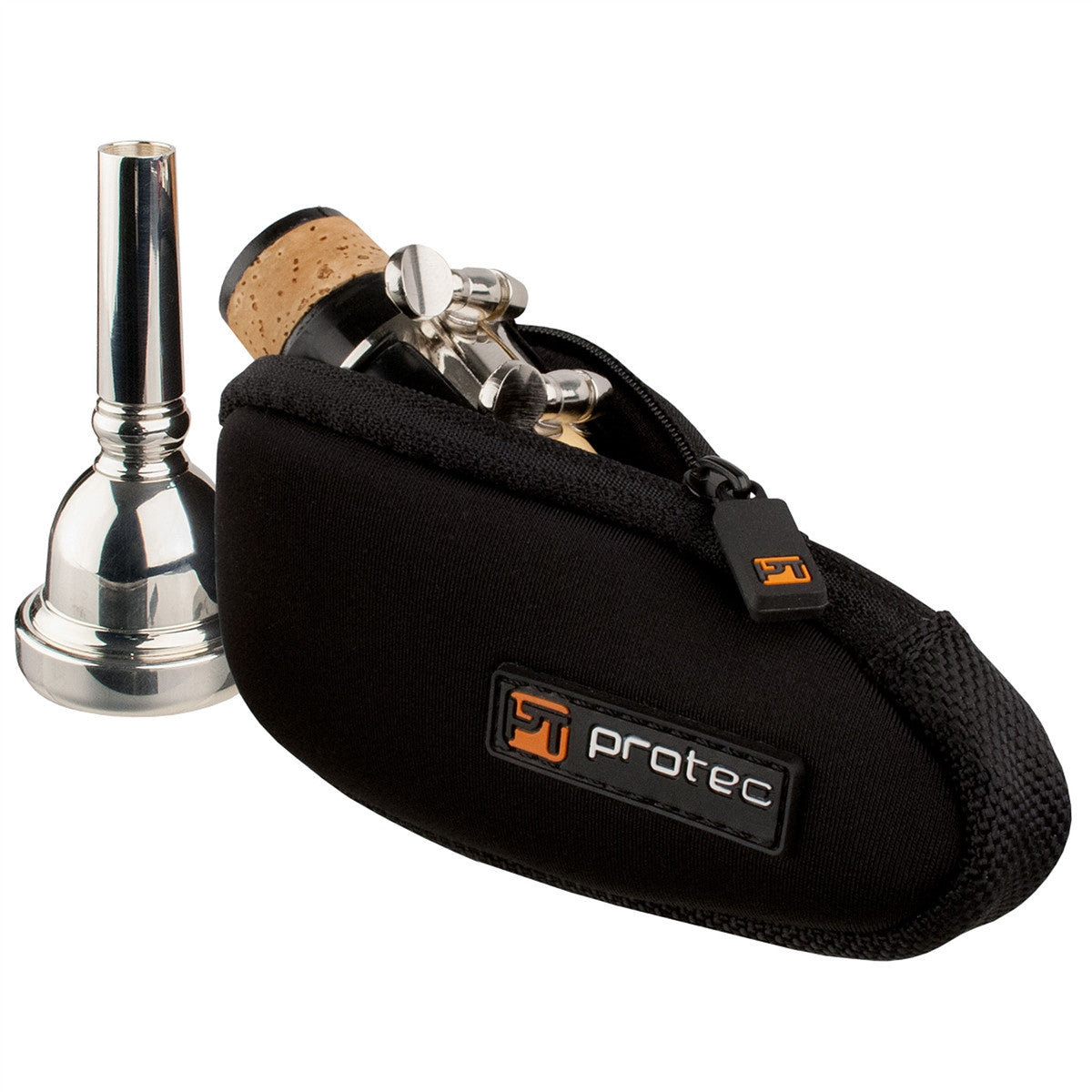 Protec Trombone / Alto Saxophone / Clarinet Mouthpiece Pouch - Neoprene, Single (Black, Red or Blue)