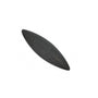 Oboe plaque- convex wood, both ends pointed
