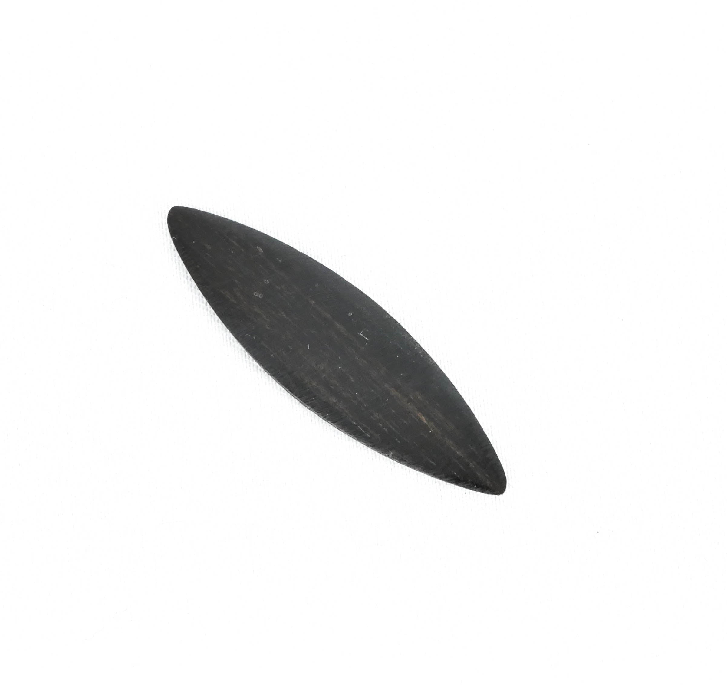 Oboe plaque- convex wood, both ends pointed