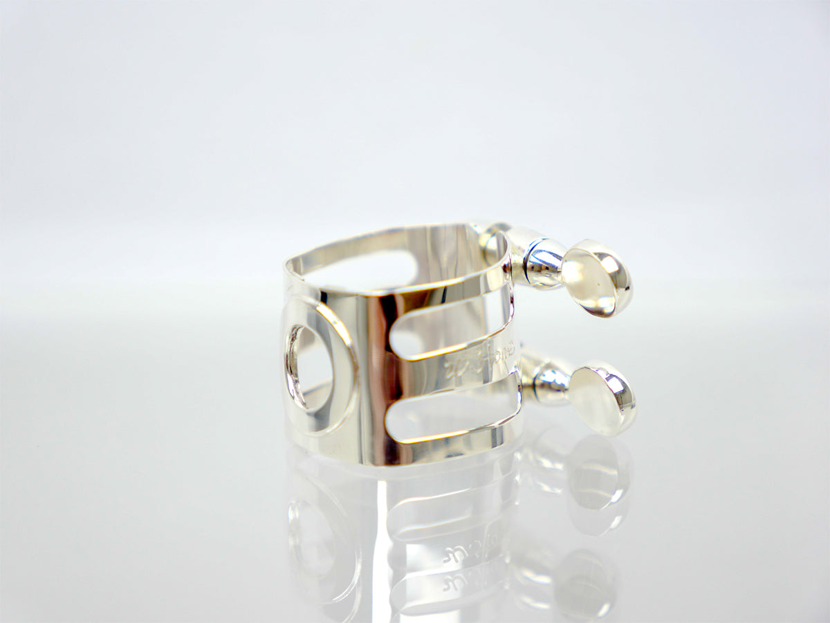 Ishimori Metal Eb Clarinet Ligature - Solid Silver