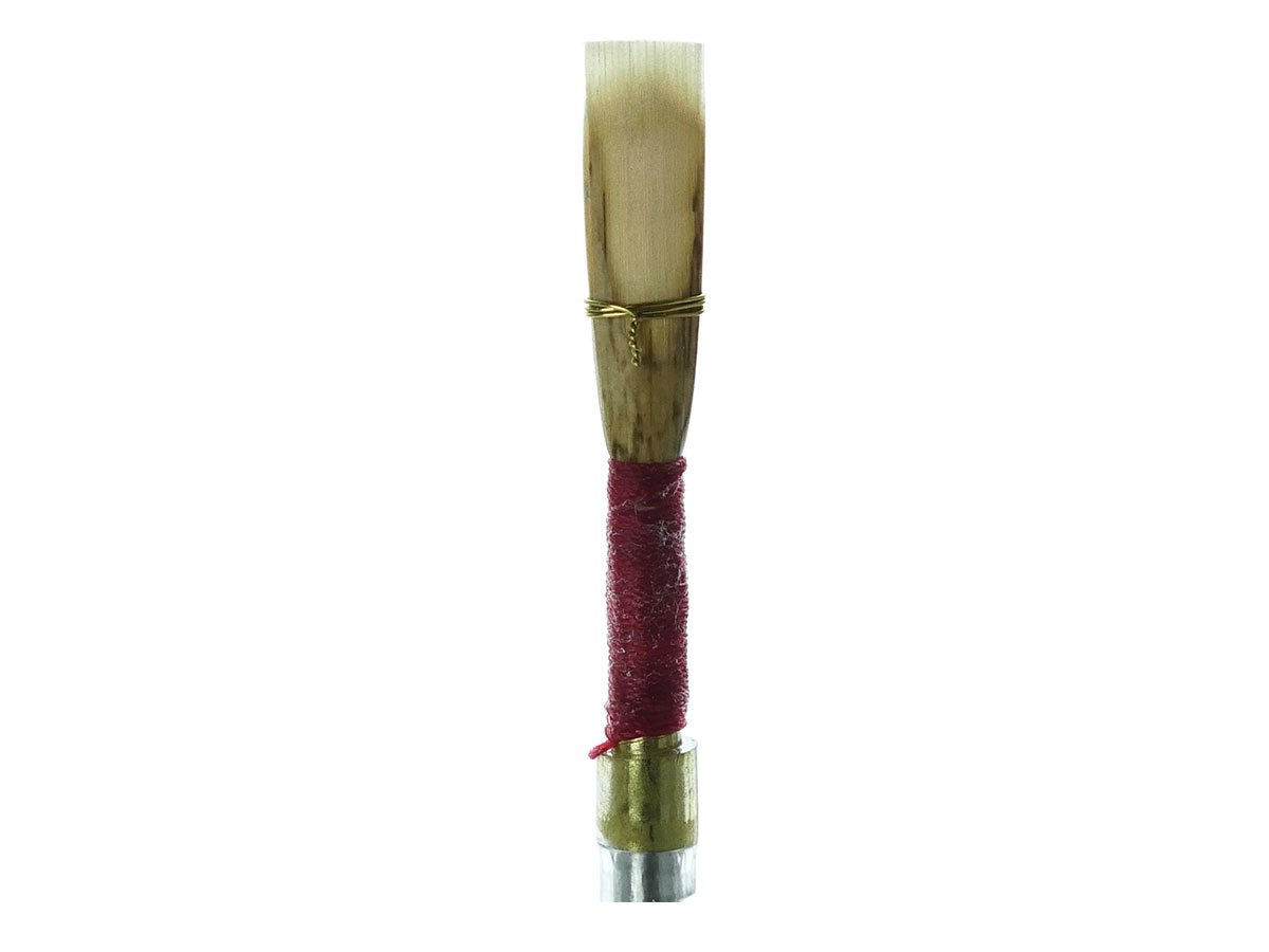 Sandy English horn reed