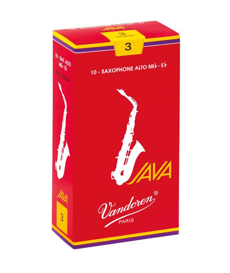 Vandoren Java "Filed - Red cut" Alto Saxophone Reeds