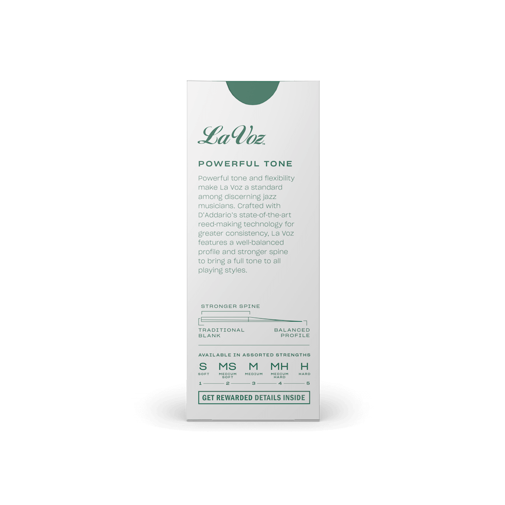 LaVoz Tenor Saxophone Reeds (5-Pack)