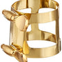 Yamaha Baritone Saxophone Ligature. Gold lacquer.