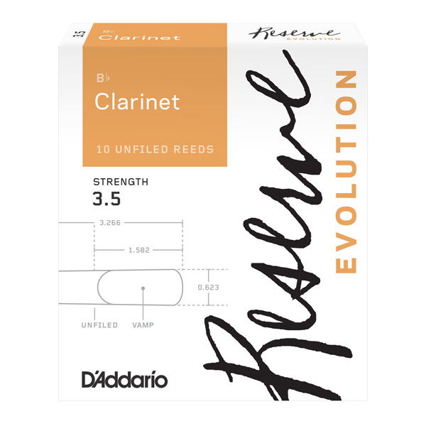 D’Addario Woodwinds Mitchell Lurie Bb Clarinet Reeds RML10BCL400 Strength 4.0 10-pack 