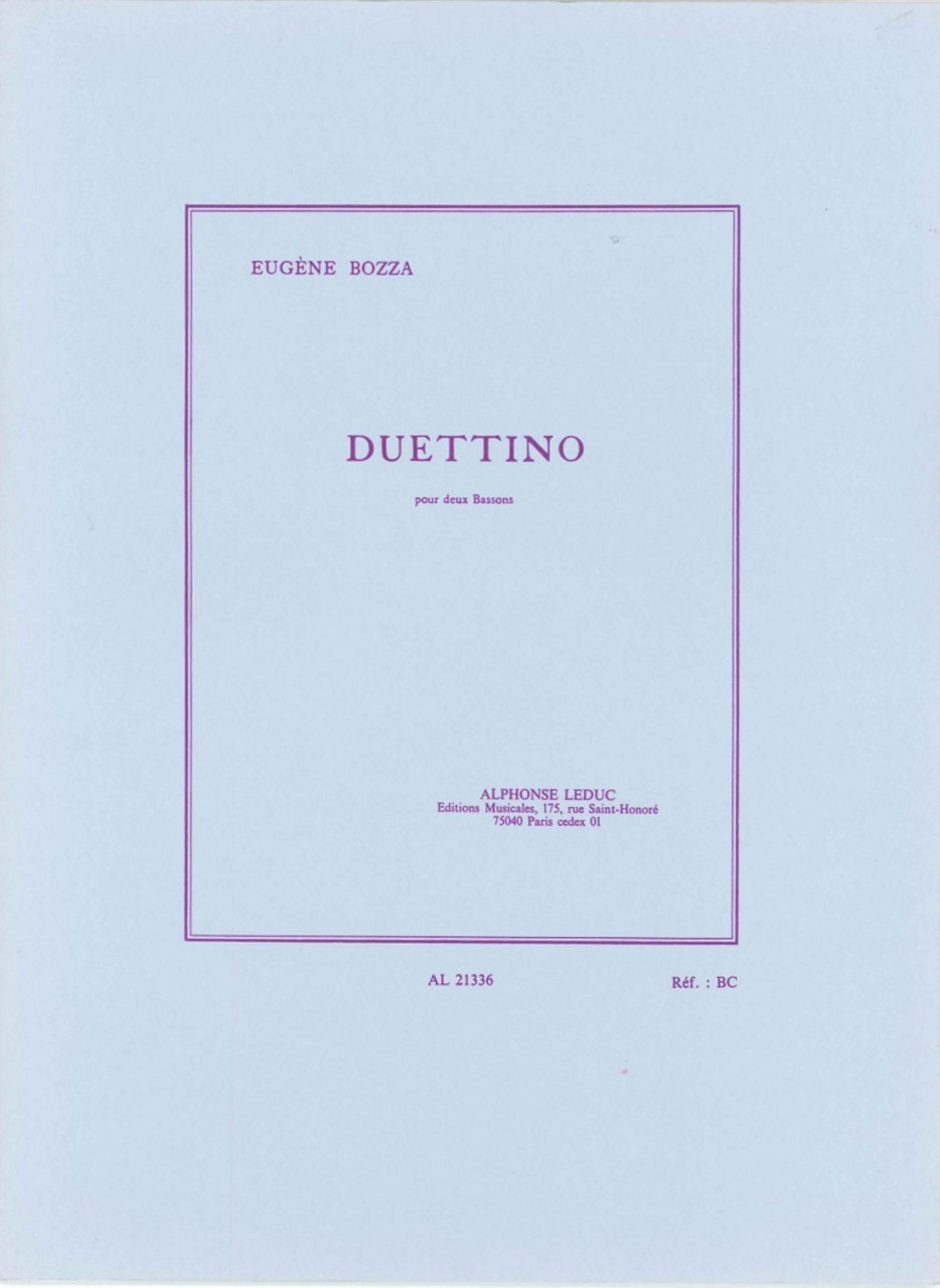 Bozza: Duettino - Midwest Musical Imports