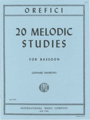 Orefici: 20 Melodic Studies for Bassoon