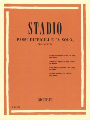Stadio: Difficult Passages and Solos for Bassoon