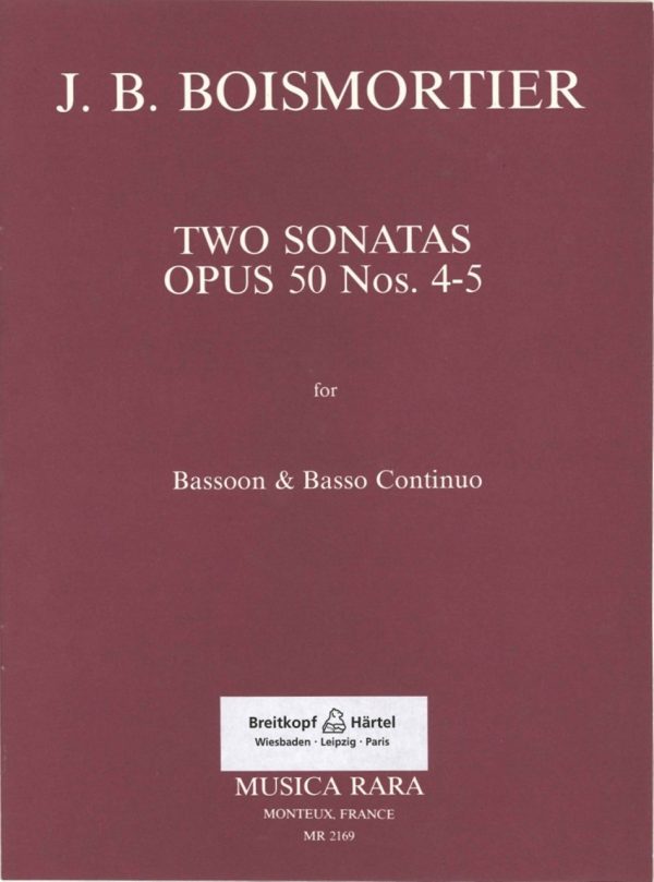 Boismortier: Two Sonatas for Bassoon, Op. 50 #4-5
