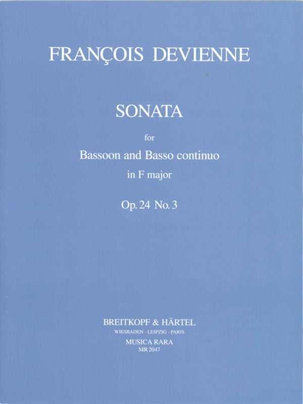Devienne: Sonata in F Major for Bassoon and Basso Continuo, Op. 24 #3