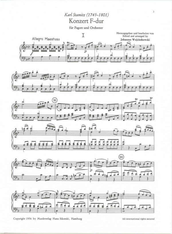 Stamitz: Bassoon Concerto in F