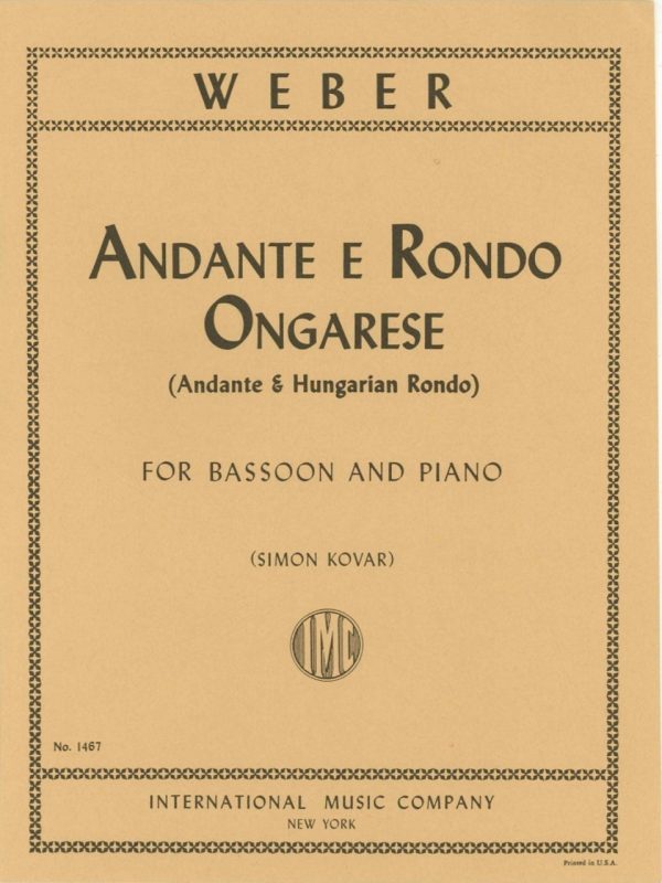 Weber: Andante and Hungarian Rondo