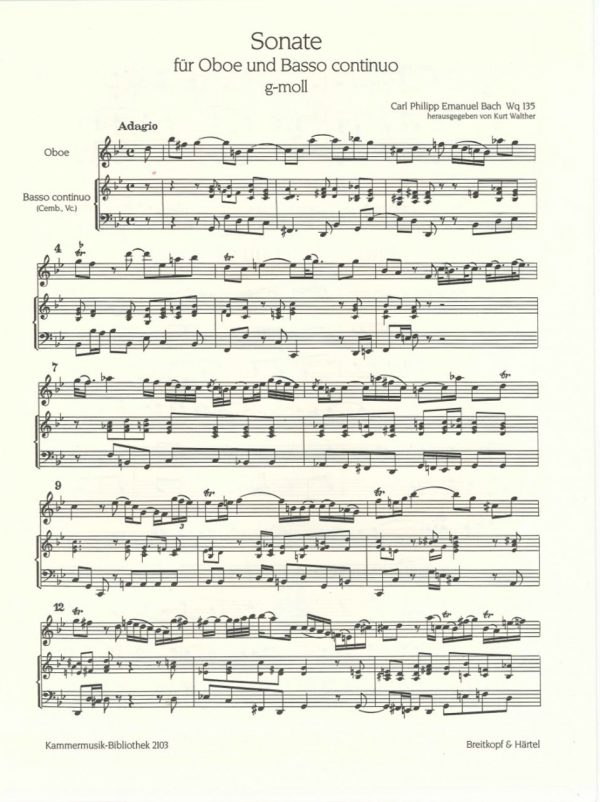 C.P.E. Bach: Sonata in G Minor