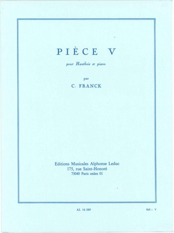 Franck: Oboe Piece V