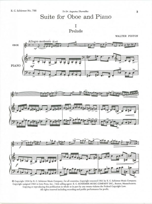 Piston: Oboe Suite