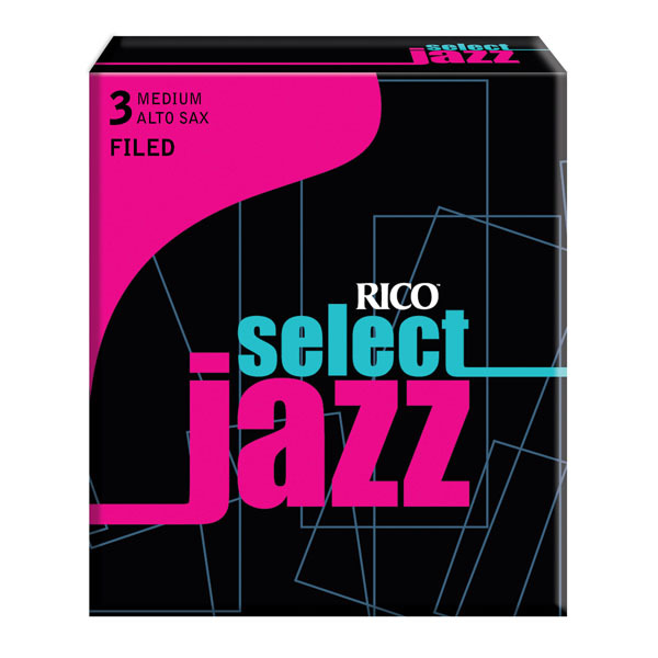 Rico Filed Medium 2 Strength Select Jazz Reed for Alto Sax Pack of 10