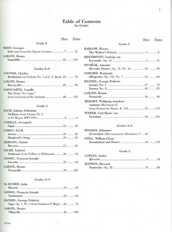 Solos for Oboe: 30 Repertoire Pieces, Clauter