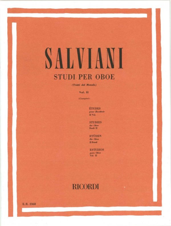 Salviani: Oboe Etudes, Vol. 2