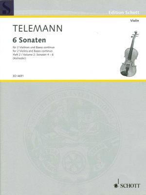 Telemann: 3 Sonatas for 2 Violins & Basso Continuo, Vol. 2
