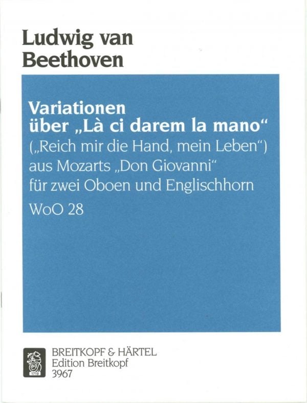 Beethoven: La ci darem la mano for 2 oboes and English horn