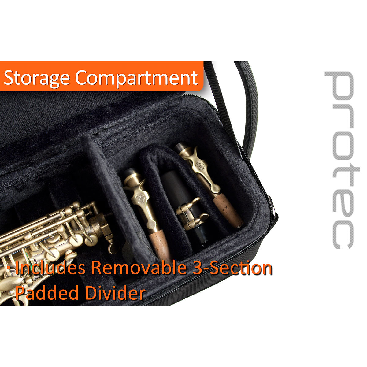 Alto & Soprano Saxophone Combination Case With Wheels - PRO PAC