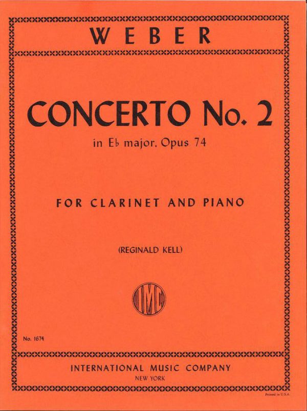 Weber: Concerto for Clarinet No 2. (Eb major) Op. 74 Kell