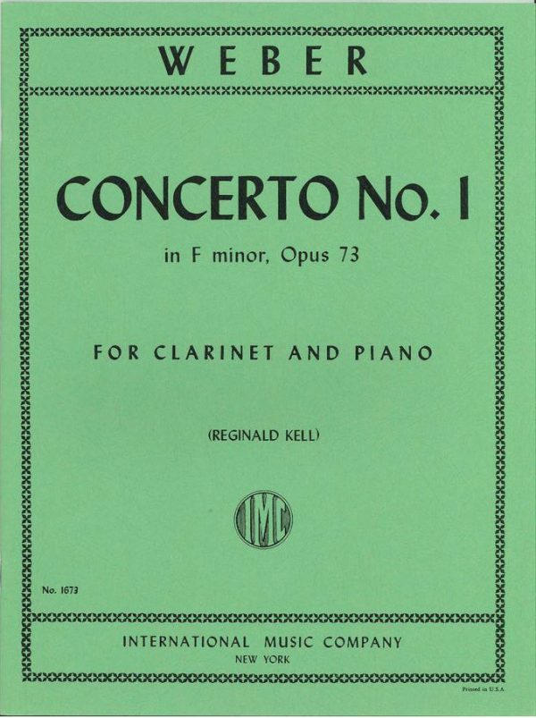 Weber Concerto for Clarinet No. 1 (F minor), Op. 73 - Kell