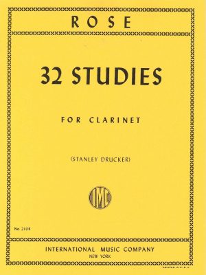 Rose 32 Studies for clarinet
