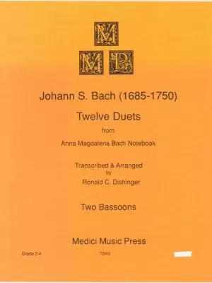 J.S. Bach - 12 Bassoon Duets, arr. Dishinger. Medici.