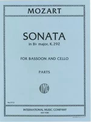 Mozart Sonata K292 for 2 Bassoons. International.