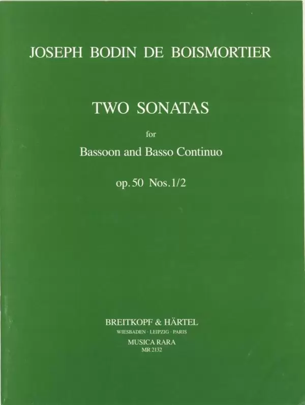 Boismortier: Two Sonatas for Bassoon, Op. 50 #1-2
